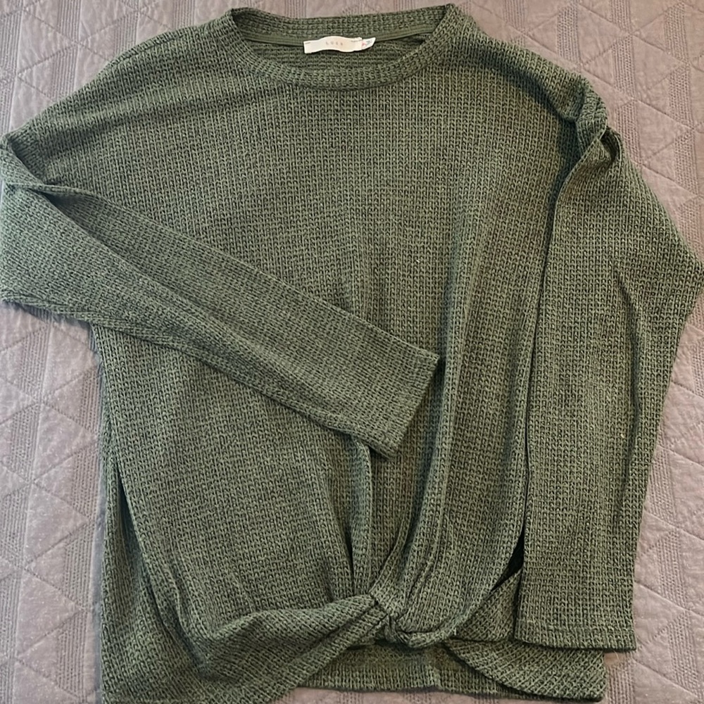 Lush green light sweater